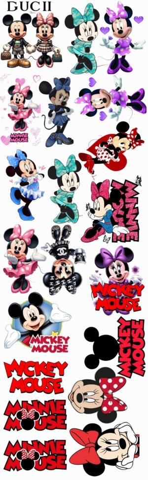 Paño DTF Textil Mickey & Minnie Vol. 1