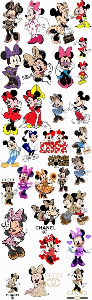 Paño DTF Textil Mickey & Minnie Vol. 2