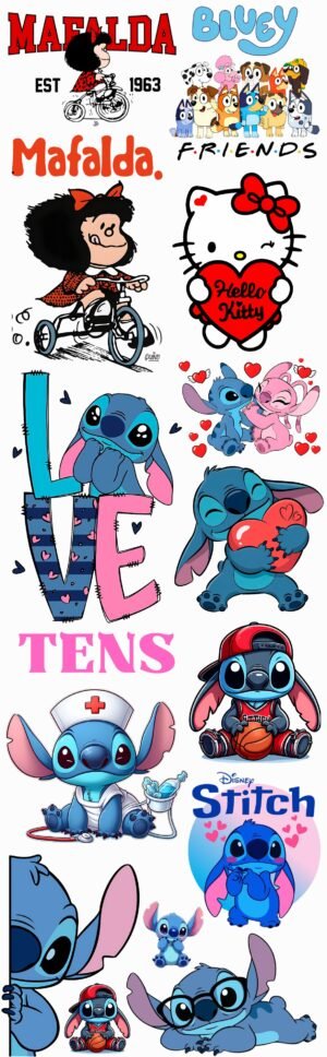 Paño DTF Textil Cute Mix