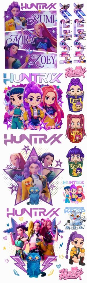 Paño DTF Textil Huntrix