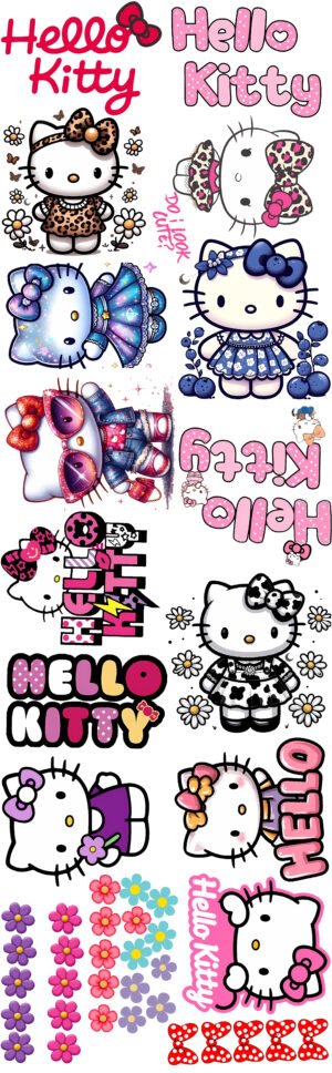 Paño DTF Textil Hello Kitty
